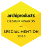 archiproducts DESIGN AWARDS SPECIAL MENTION 2016