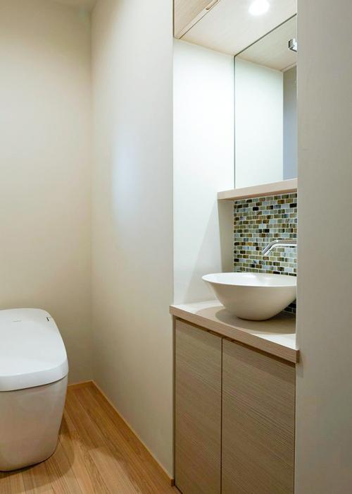 収納力抜群！和モダンな水まわり