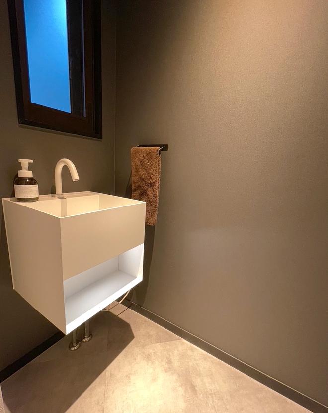 コンパクトな手洗スペース