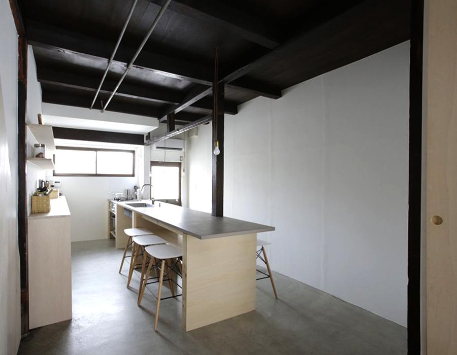 風通しの良い開放感のあるキッチン