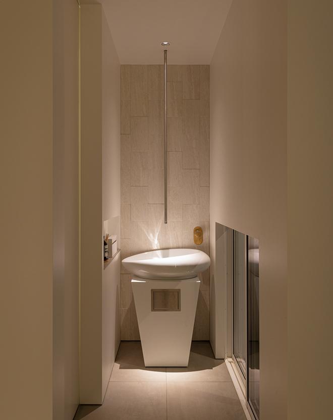 美術館のような洗面スペース