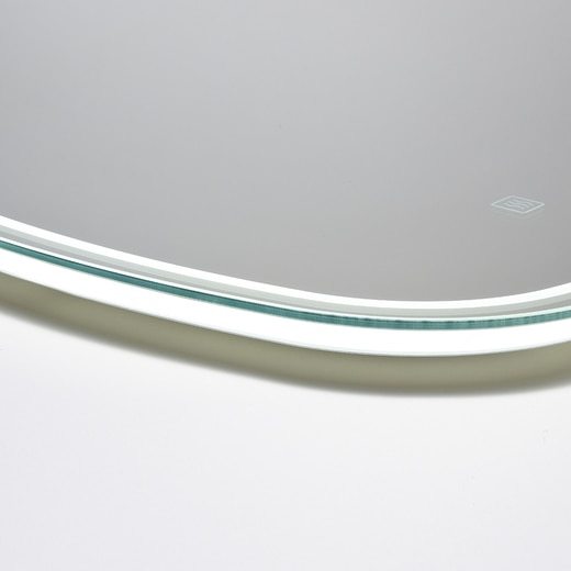 LEDライト付壁掛鏡 ミラタップ ノルマ45 サンワカンパニー DIY ノルマ