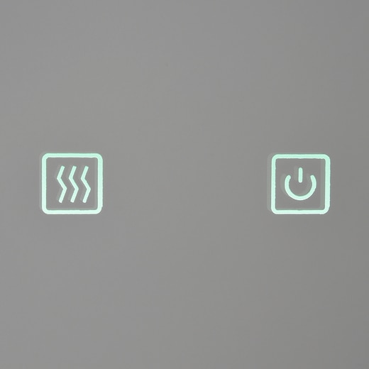 スイッチの様子（左：曇り止めヒーター/右：照明）