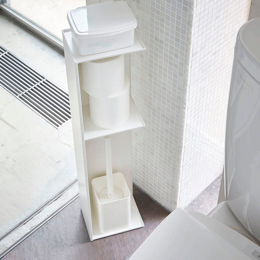 スリムトイレラック ホワイト(BA19299)｜浴室（風呂・バスルーム