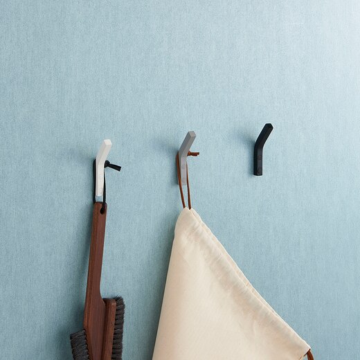 スクリブ ローブフック ブラック W10(BA21023)｜洗面所・水回りの通販