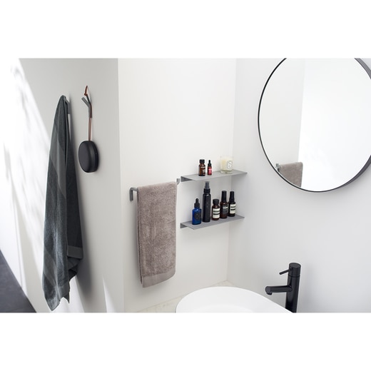 スクリブ タオルリング(R) グレー W195(BA21027)｜洗面所・水回りの