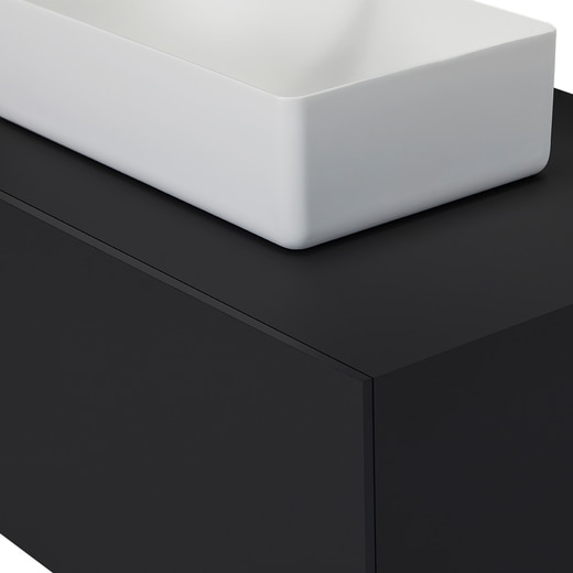 扉勝ちの納まりの様子（写真：W900ブラック）