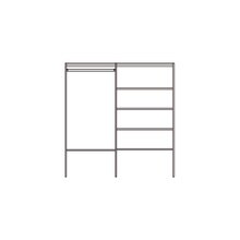 ダンシャーリー6尺 シンプルタイプ(反転)(CL06024)｜収納の通販