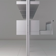 アルミキャビネット引出しタイプ W800