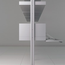 アルミキャビネット片面フラップタイプ W1200