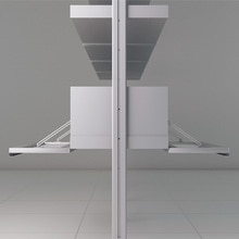 アルミキャビネット両面フラップタイプ W1200