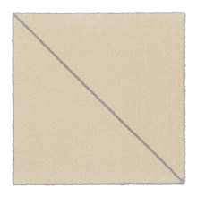 WOOLTILE アイボリー スラッシュ（ライン：グレー）