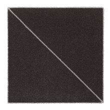 WOOLTILE ダークブラウン スラッシュ（ライン：グレー）