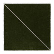 WOOLTILE カーキ スラッシュ（ライン：グレー）