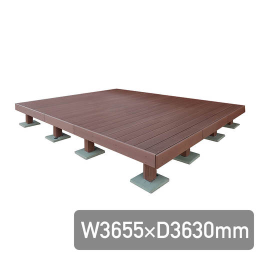 ニューランネルデッキパック フェンスなし ブラウン 3655×3630(DE27071