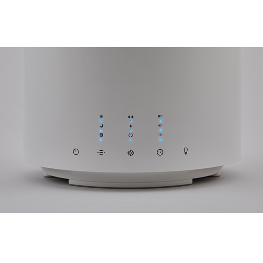 アイコンとインジケーターでシンプルな操作パネル（カラー：ホワイト）