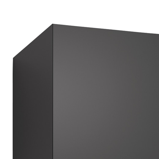 エスティコ ウォールキャビネットW750/ブラック/両開き/右不燃 