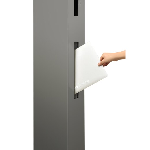 オスポール宅配BOX ポスト取出し右吊元 グレー(EX07201)｜エクステリア 