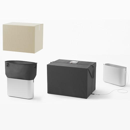 大きな荷物は中のバッグをケースの外に取り出して収納