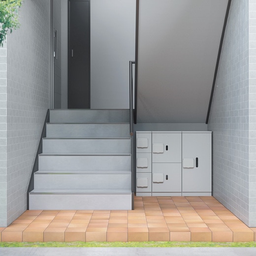 防滴型 宅配BOX 下段用2段(EX13329)｜エクステリア（外構）・玄関