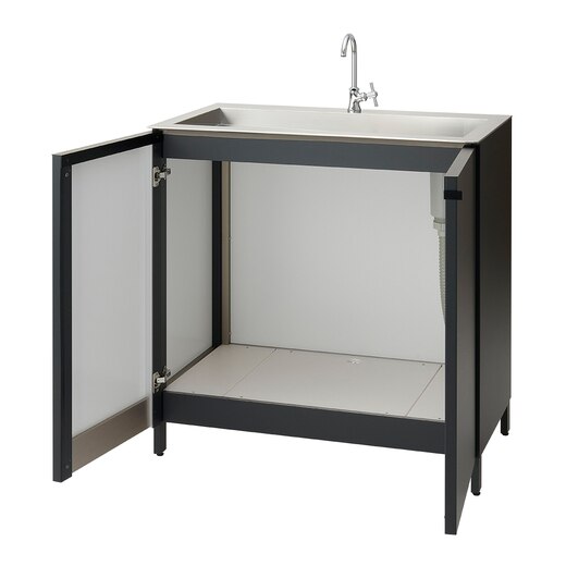 ペンディーノ 収納タイプ マットブラック 整流水栓セット(EX17159