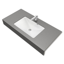 フィオレット W1200 側面化粧無し コンクリート/センターボウル/ブラケット付