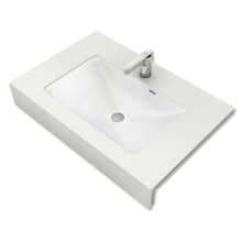 フィオレット W900 側面化粧無し スノー/センターボウル/ブラケット付