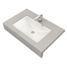 フィオレット W900 側面化粧無し ソフトコンクリート/センターボウル/ブラケット付