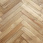 サンプル チーク へリンボーン無塗装