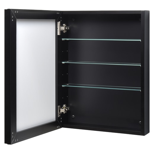 コスメキャビミラー ブラック 45-60(FU09191)｜洗面所・水回りの通販