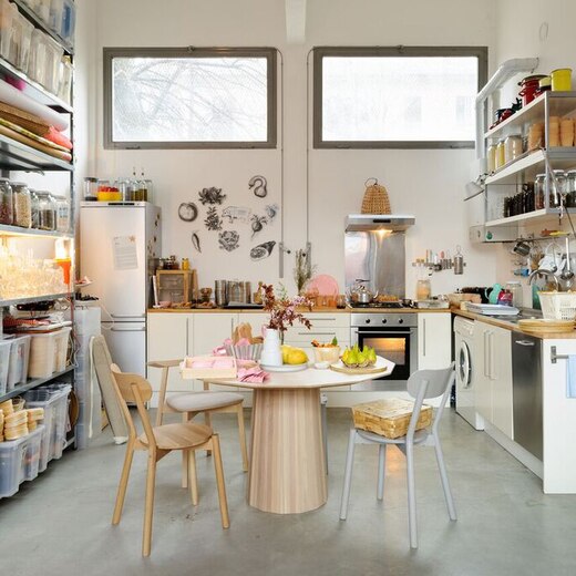 COLOUR WOOD DINING 120 PLAIN(ペールナチュラル)(FU21109