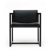 REN ブラック FRAME with ブラック Leather Cushion