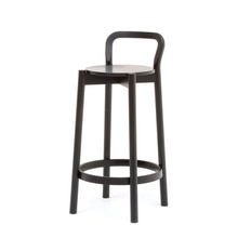 CASTOR BARSTOOL WITH BACKREST LOW ブラック