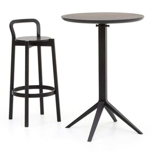 チェア：CCASTOR BARSTOOL WITH BACKREST HIGH ブラック/テーブル：SCOUT BISTRO BAR TABLE ブラック