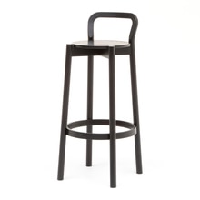 CASTOR BARSTOOL WITH BACKREST HIGH ブラック