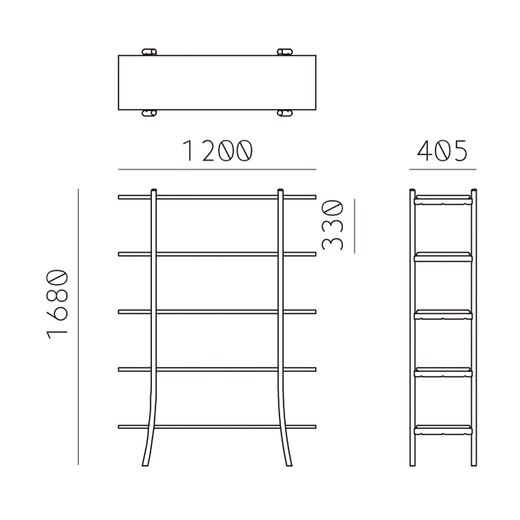Skyladder Shelves Tall ホワイト(FU22329)｜収納の通販｜ミラタップ