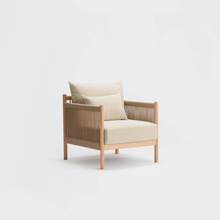 Braid Sofa 1seat ホワイト×ナチュラル(Paper Coad)+アイボリー