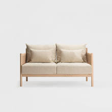 Braid Sofa 2seat ホワイト×ナチュラル(Paper Coad)+アイボリー