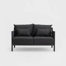 Braid Sofa 2seat スミ×ブラック(Paper Coad)+チャコールグレー