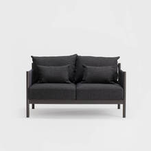 Braid Sofa 2seat スモーク×ブラック(Paper Coad)+チャコールグレー