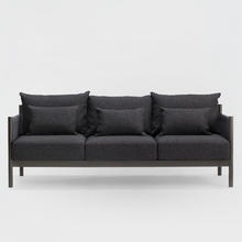 Braid Sofa 3seat スモーク×ブラック(Paper Coad)+チャコールグレー