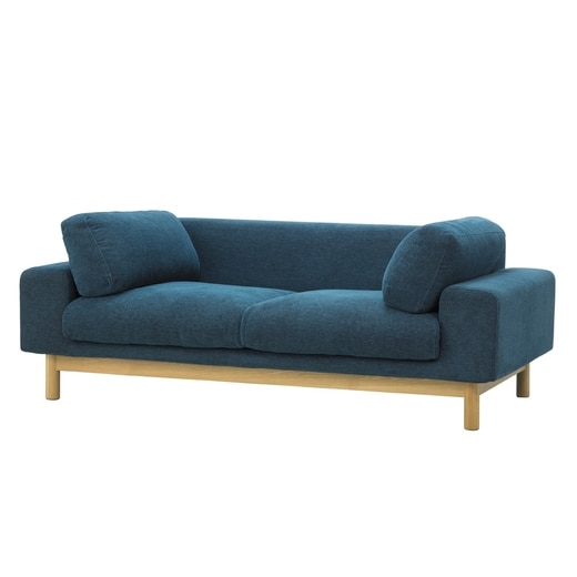 背クッションは肘側にも配置が可能（カラー：ブルー）