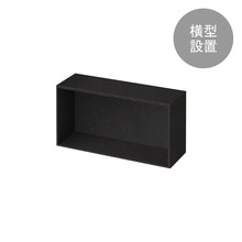 V-TISS LIGHT ハーフ浅型（横） ブラックレザー
