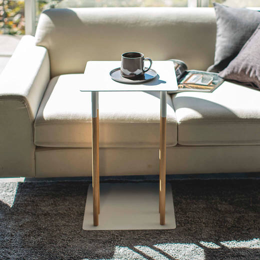 差し込みサイドテーブル ホワイト(FU27049)｜インテリア・家具の通販