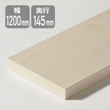 棚板（W1200×D145）ライトクリア STT1200D-D1I-LC(FU28189)｜洗面所