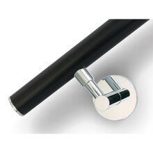 ハンドレール アルミブラック 4000セット(クロムメッキ)(HRS014)｜内装