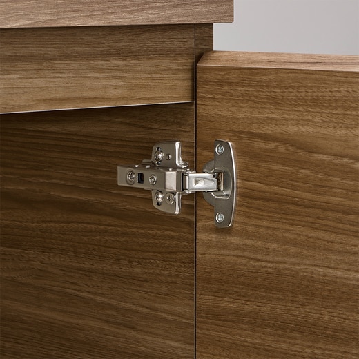 蝶番の様子（カラー：カフェウッド）