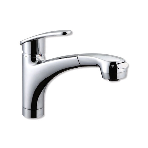 LIXIL シングルレバー混合水栓 シャワー引出 寒冷地(KT07381  