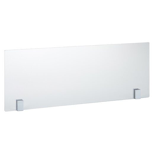 ガラスパーティション スクエアCP（クローム×クリアガラス）(KT08689