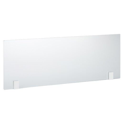 ガラスパーティション スクエアW（白×クリアガラス）(KT08749